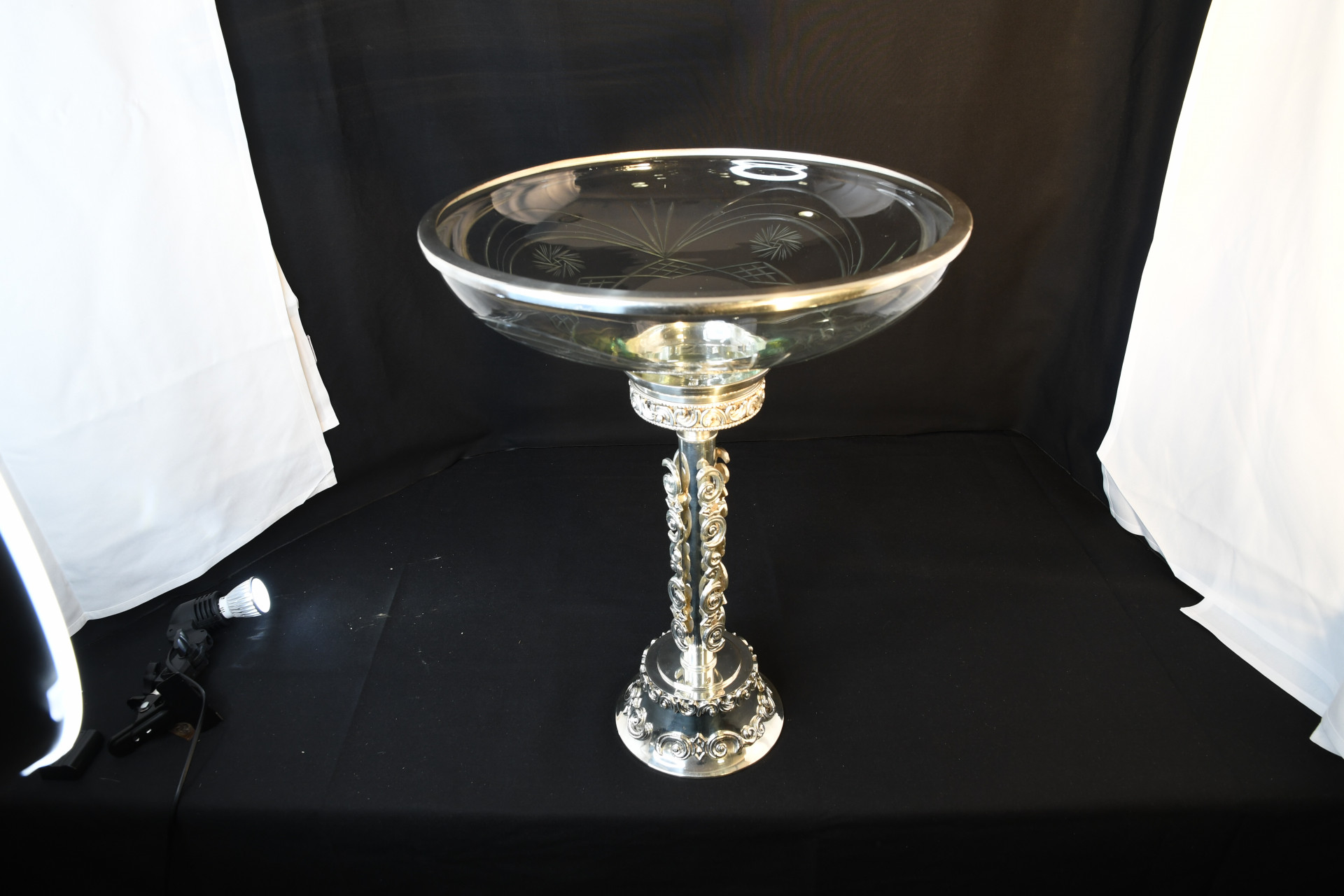 Tall Glass Bowl