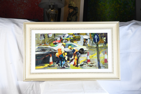 Oil on canvas by Luk Kwok Yeun