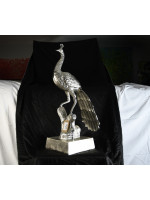 Large Metal Peacock Figure