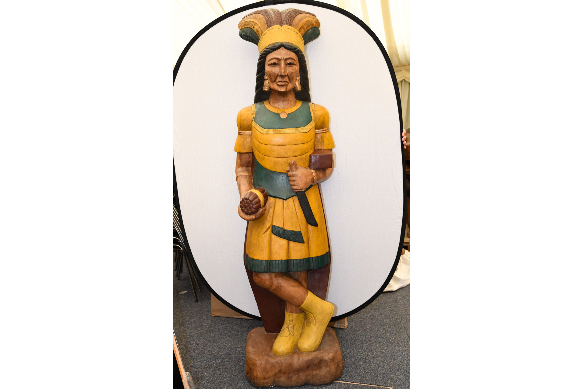 6ft Wooden Indian
