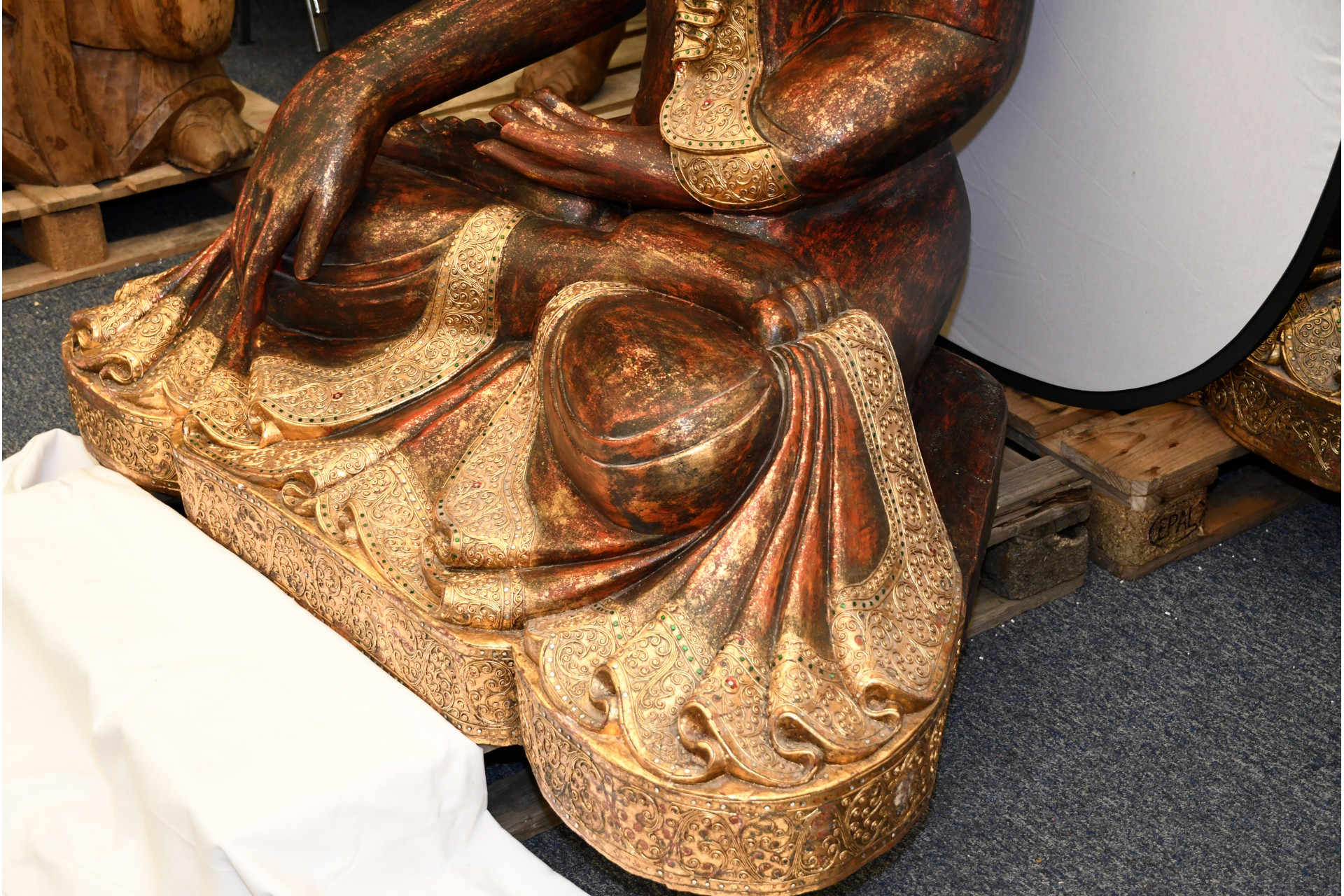 Wooden Carved Buddha