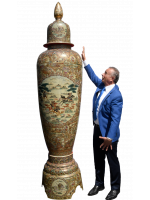 9ft Porcelain Temple Jar