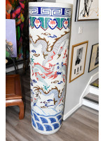 Porcelain Hand Made 5ft Dragon Vase.