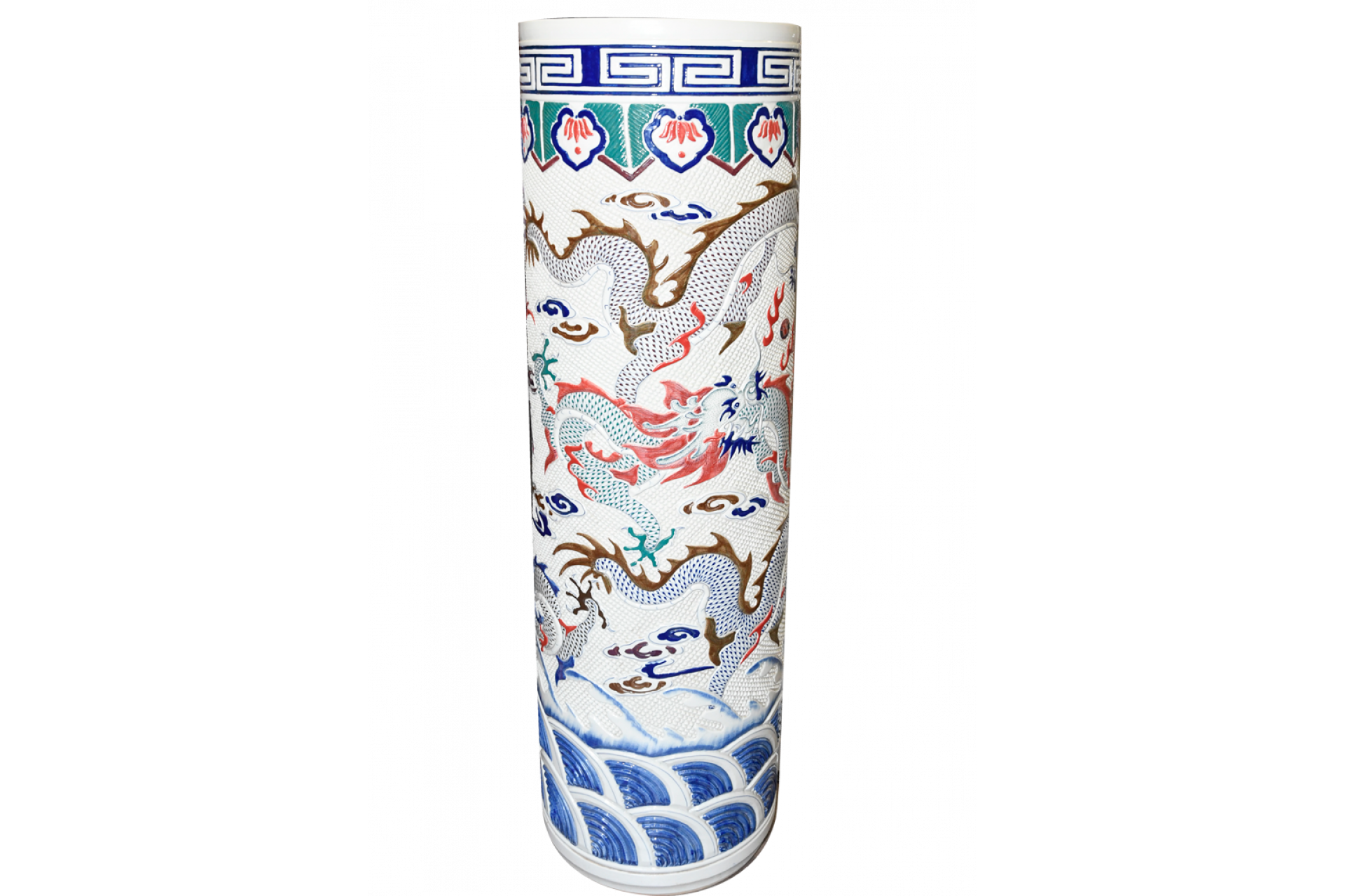 Porcelain 5ft Dragon Vase