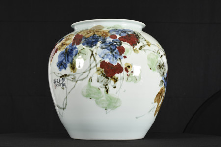 Hand made Oriental vase