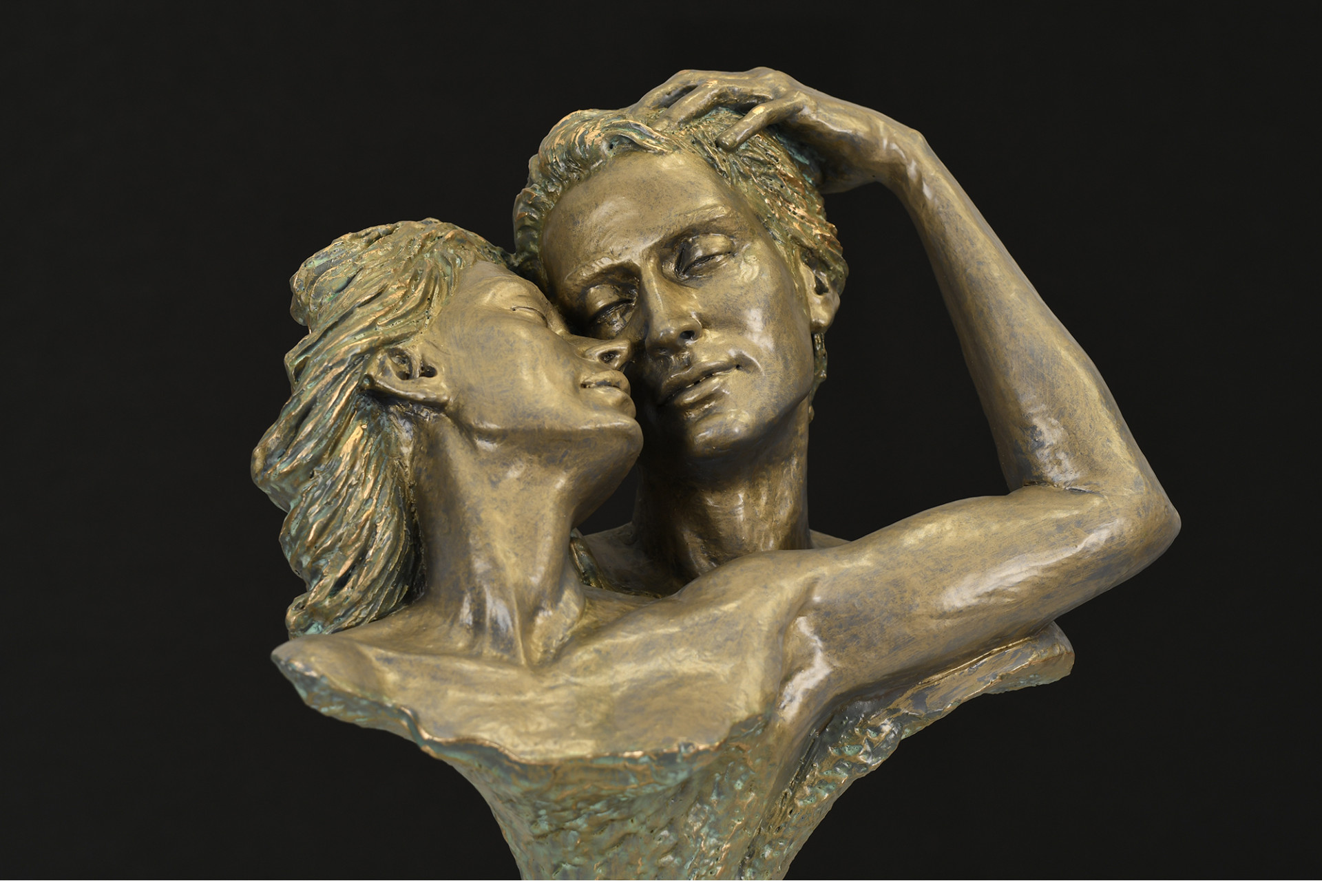 Spanish Sculpture Embracing Couple