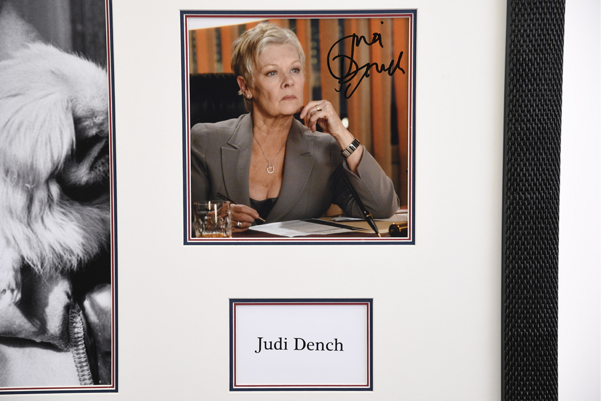 Framed Judy Dench Signature