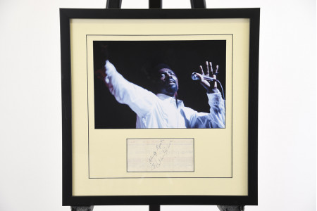 Framed Wilson Picket Signature