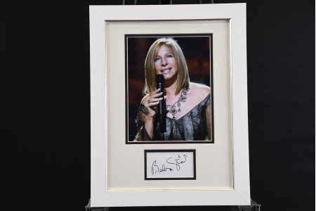 Framed Barbra Streisand Signature