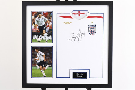 Gareth Barry Signed England Shirt