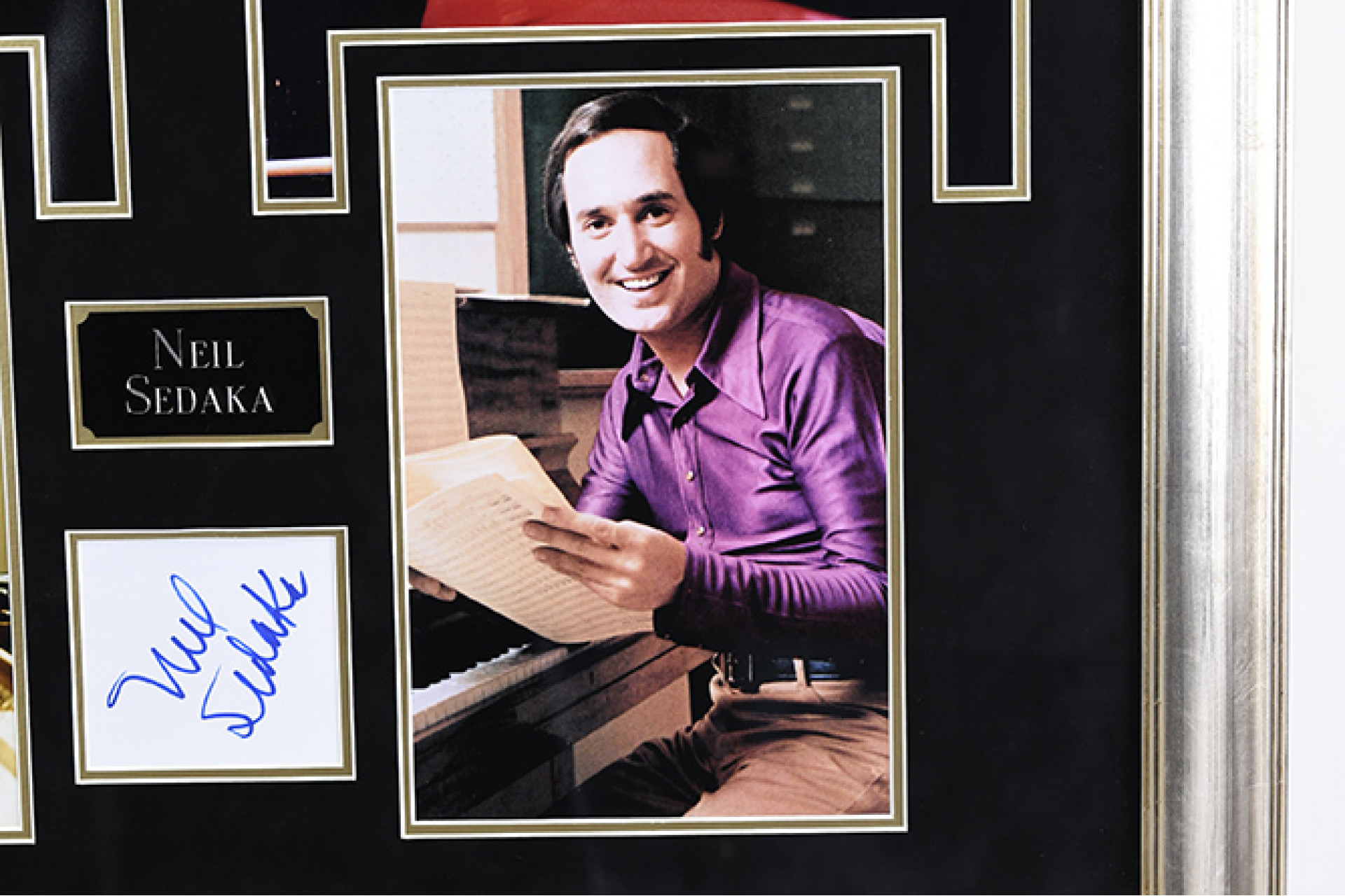 Neil Sedaka Framed Autograph