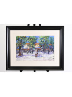 Perot Pastel Town Scene