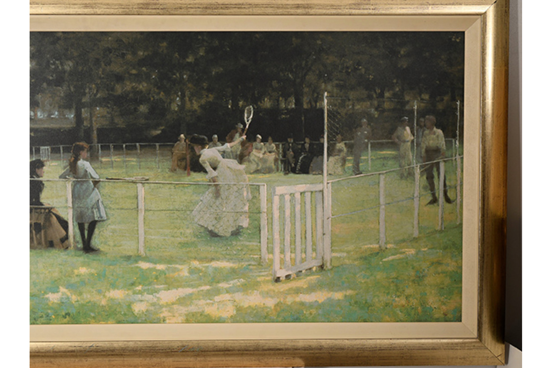 Large Limited Edition "The Tennis Party" by Sir John Lavery.