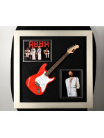 Framed Guitar with Abbas Benny Andersson Original Signature
