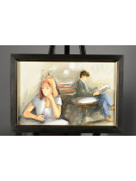 Original Oil on Canvas by Italian Artist Guiliano Trombini