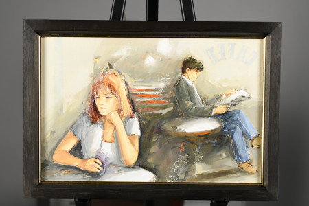 Original Oil on Canvas by Italian Artist Guiliano Trombini