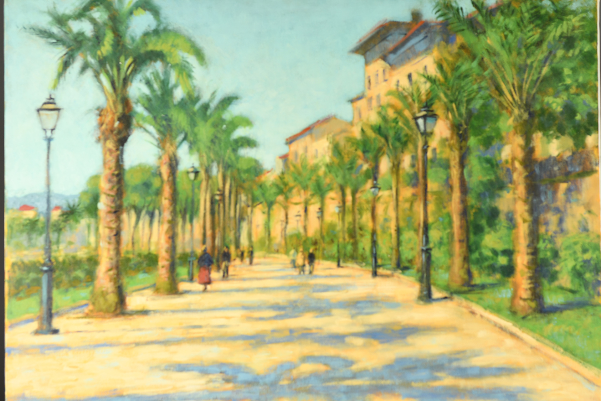 Original Painting by John Mackie  "A Walk into Parma"