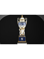 Very Large Porcelain Hand Made Temple Jar