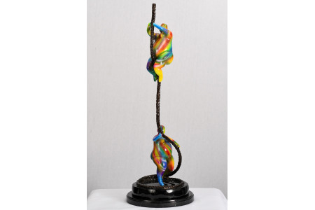 3ft Multicoloured Bronze Art Sculpture