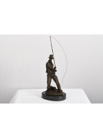 Bronze Fisherman Sculpture