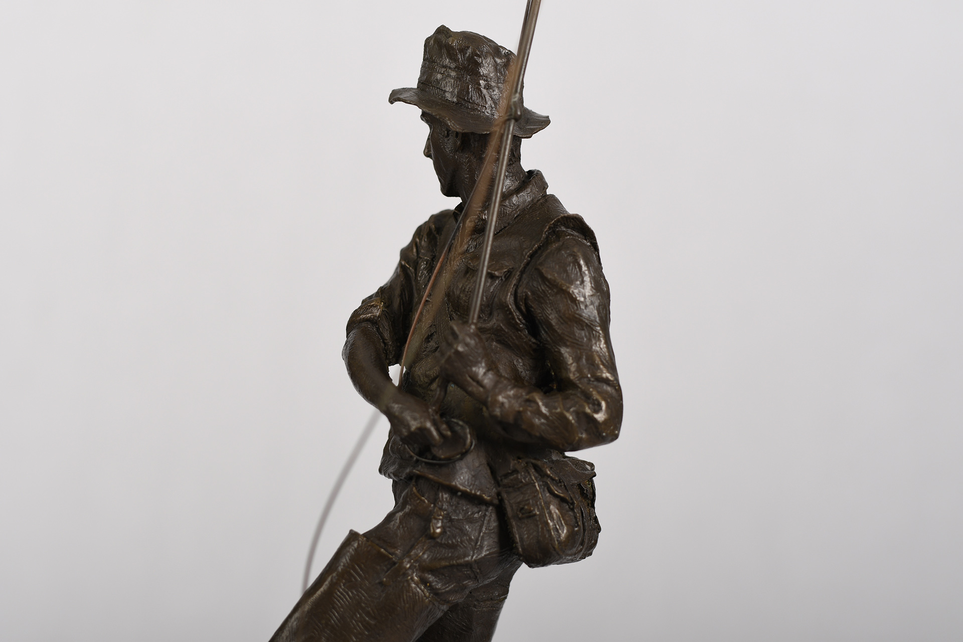 Bronze Fisherman Sculpture
