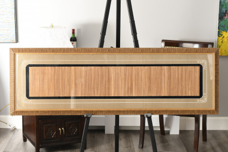 Framed Inscribed Bamboo Sticks