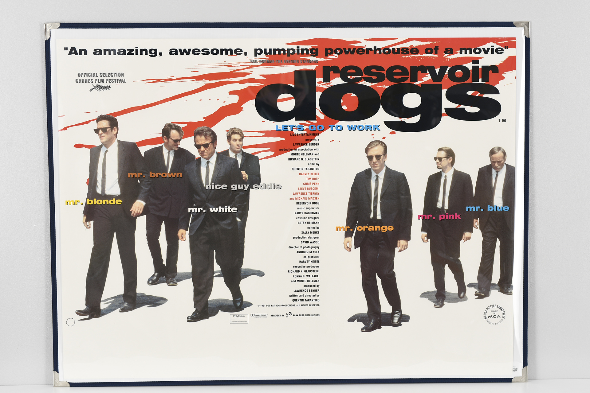 Original Cinema Poster "Reservoir Dogs"