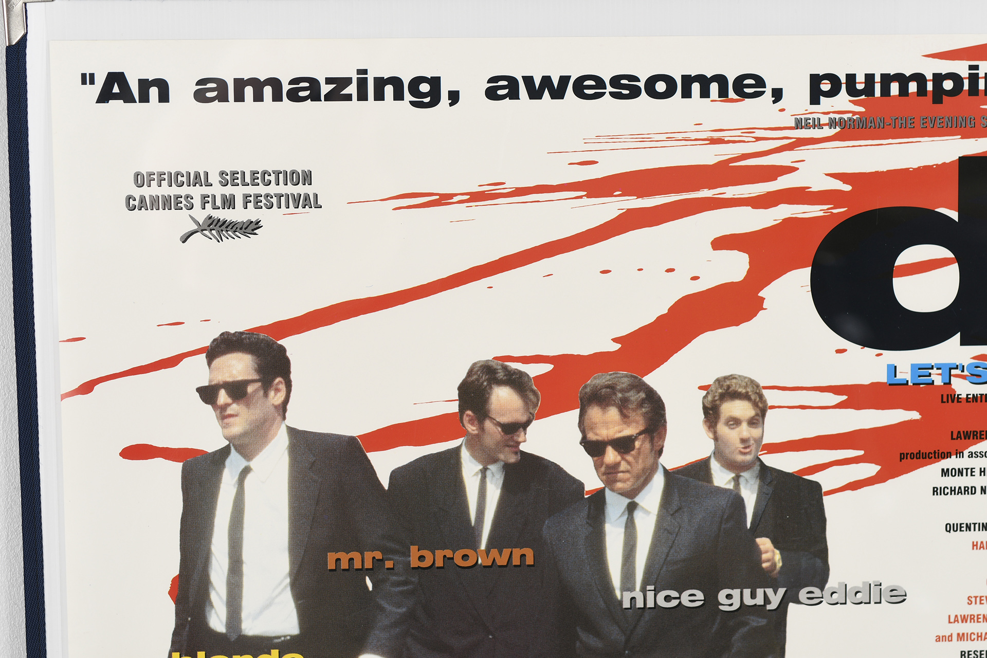 Original Cinema Poster "Reservoir Dogs"
