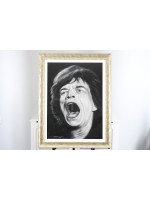 Anthony Orme Original Painting of Mick Jagger