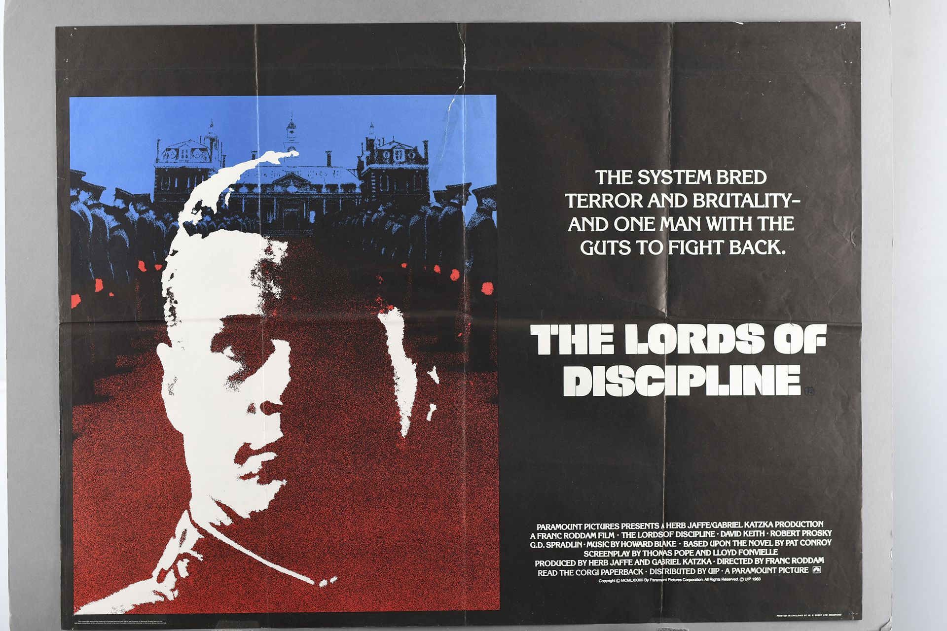 Original "The Lords of Discipline" Cinema Poster