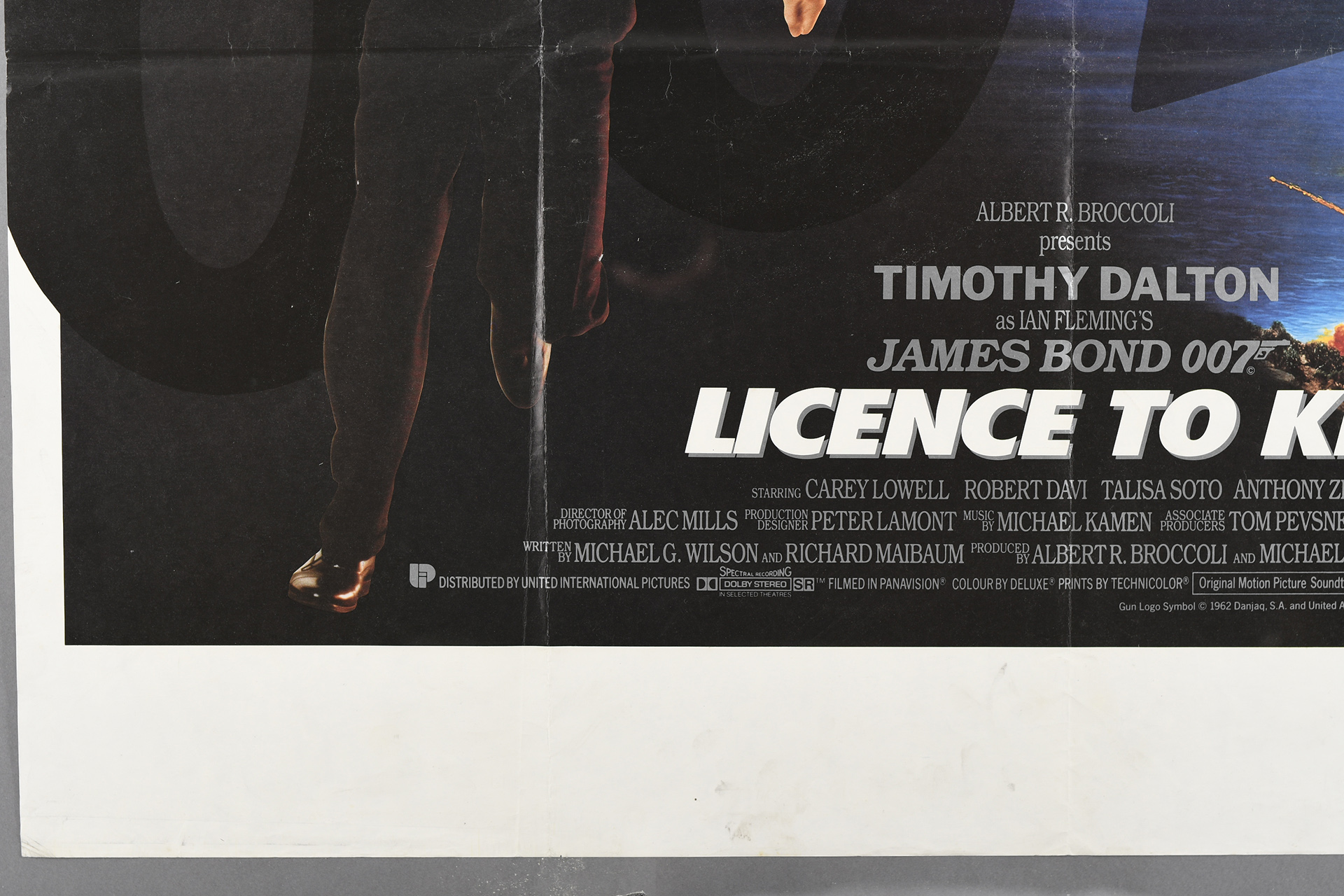 Original "Licence to Kill" Cinema Poster