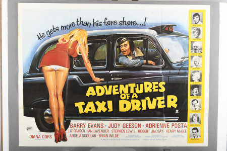 Original "Adventures of a Taxi Driver" Film Poster