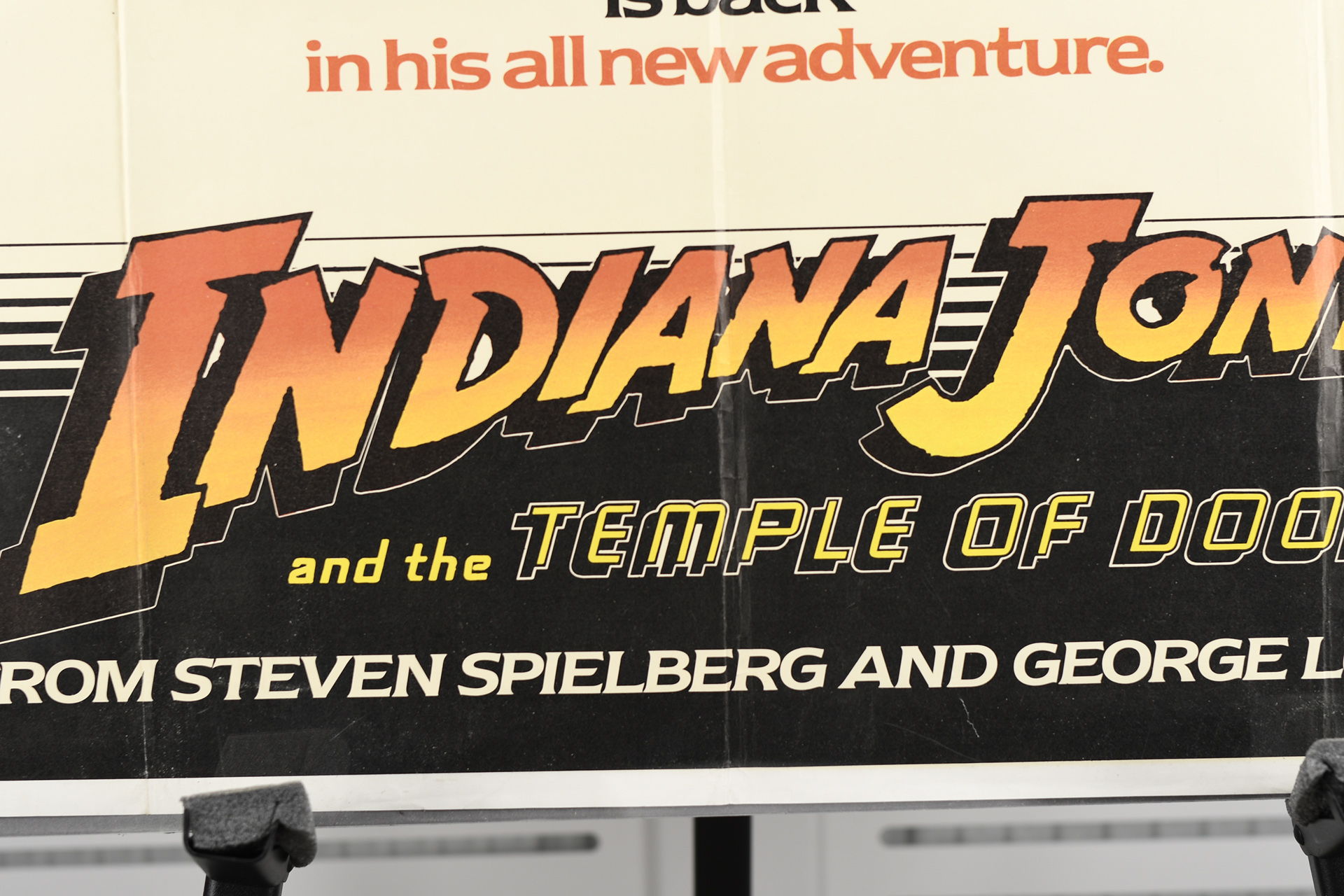 Original "Indiana Jones and the Temple of Doom" Promotional Poster
