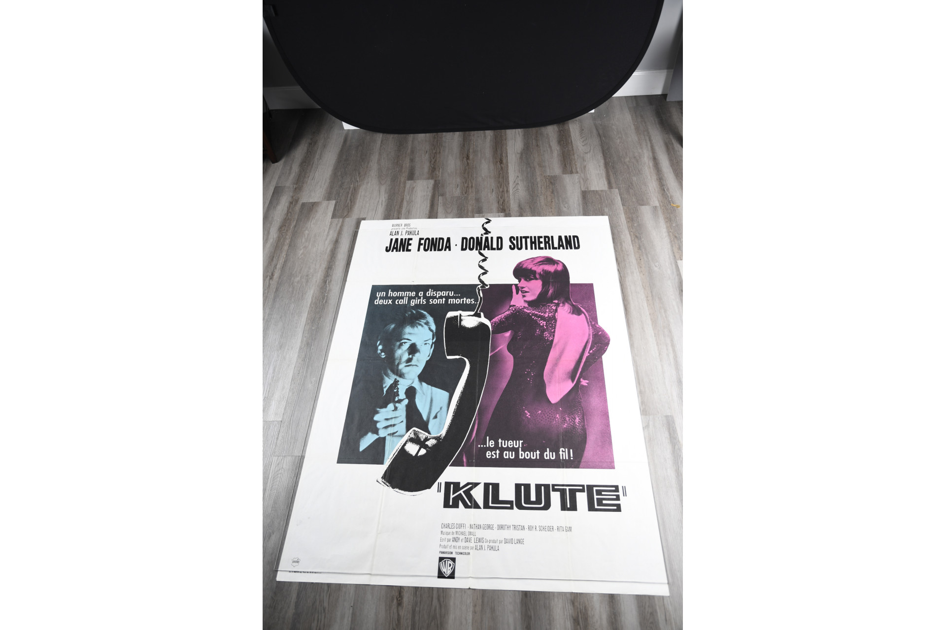French Cinema Poster of 1971 Film "Klute"