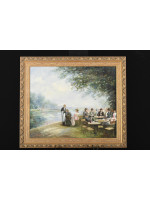 J.J. Hovener Original Oil on Canvas.