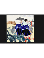 Hand Painted Embossed Art on Porcelain