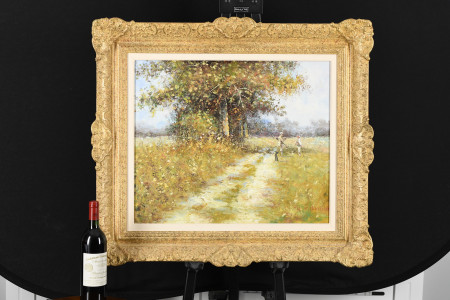 Framed Original Painting by K. Beiber