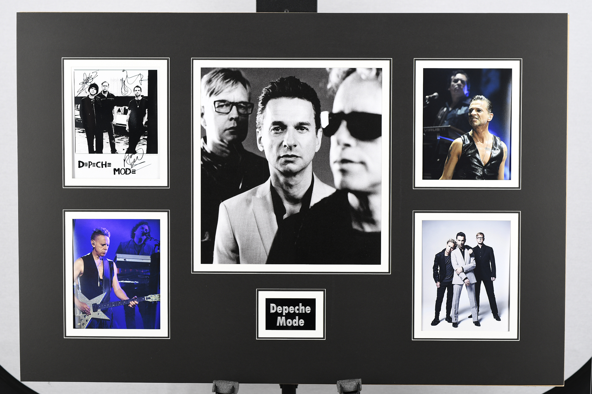 Depeche Mode Presentation with Original Band Members Signatures