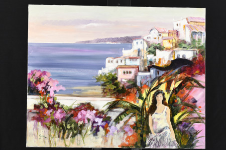 Original Painting on Canvas by Italian Artist Gera