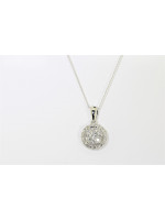 Diamond Pendant set in 18ct White Gold