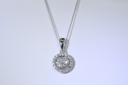 Diamond Pendant Set in 18 carat Gold.