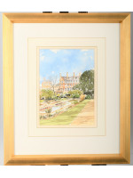 Original Watercolour by John Chisnall titled "The Physic Garden, Chelsea"