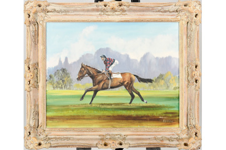 Original Oil on Canvas of the Horse Solinus